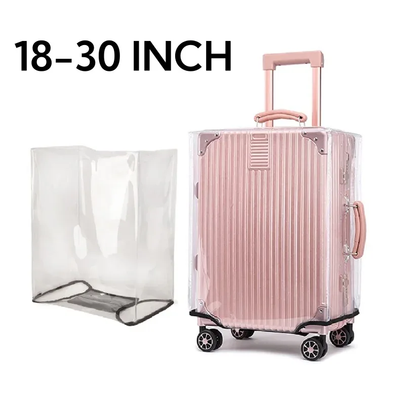 Housse de protection pour bagages entièrement transparente, étanche à la poussière, Durable, accessoires de voyage, étui en PVC, nouvelle collection