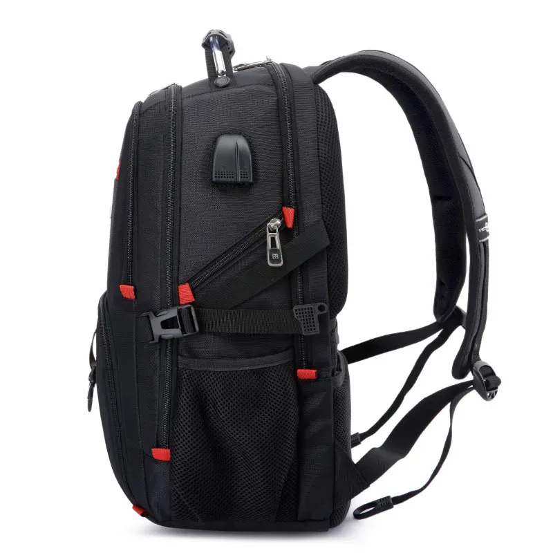 sac à dos imperméable pour hommes, sacs à dos pour ordinateur portable 15.6/17 pouces, sacs de voyage scolaires, sac à dos d'affaires de grande capacité de style suisse, mochila