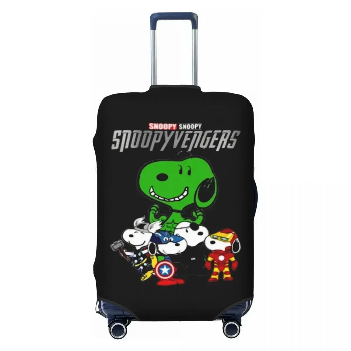 housse de bagage élastique 18-32 pouces, élégante, imprimé chiens mignons, durable, anti-poussière, anti-rayures, lavable, accessoire de protection pour voyage