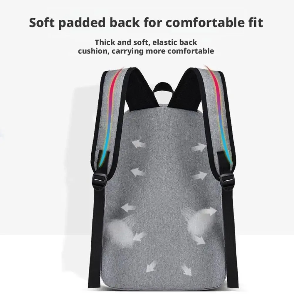 sac à dos minimaliste décontracté, grande capacité, multi-compartiments, voyage, tendance, cartable pour étudiant, sac d'ordinateur, sac d'affaires