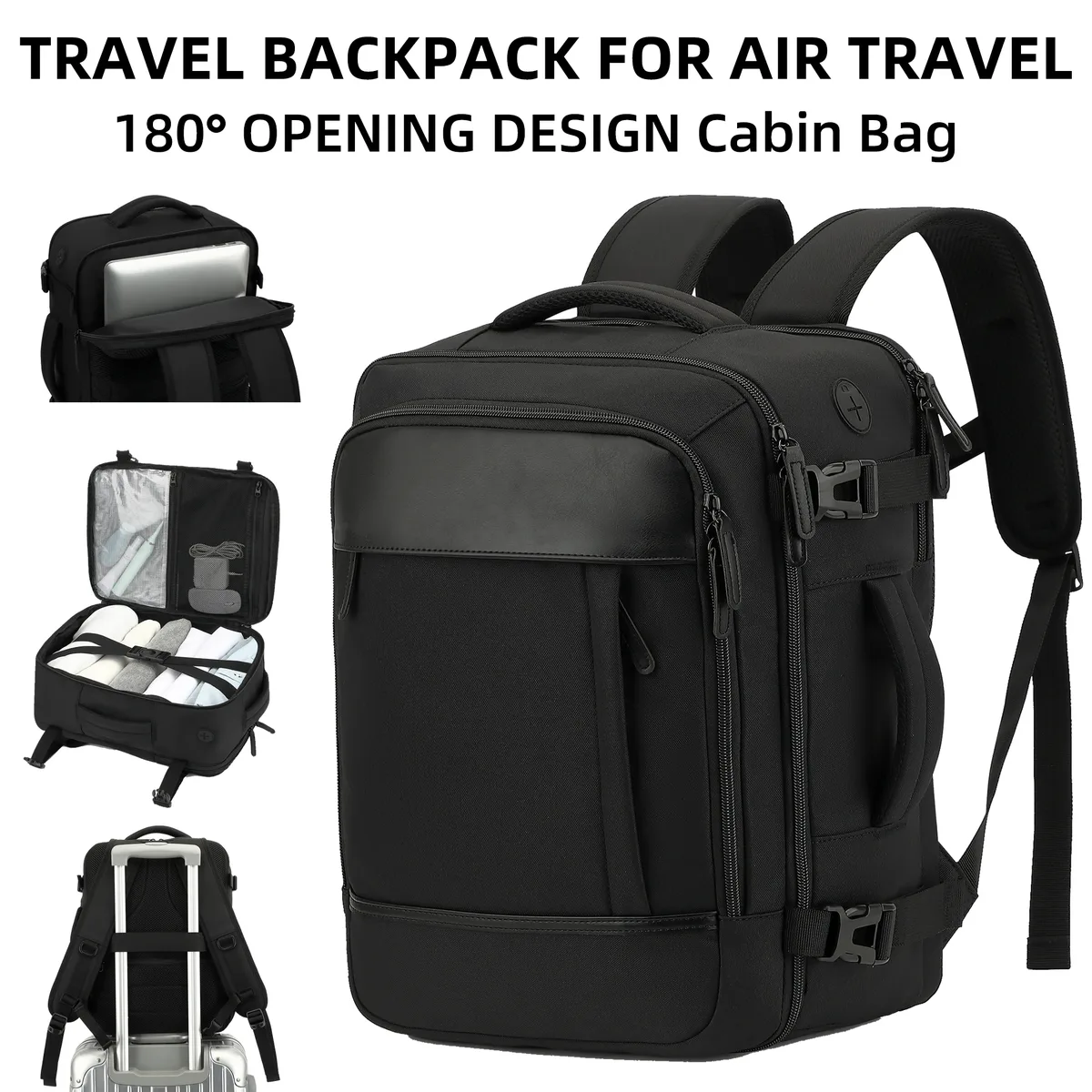 ryanair 40x30x20 sac de cabine à bagages, 40x30x20 sac hommes femmes 15.6 pouces pochette d'ordinateur sac à d