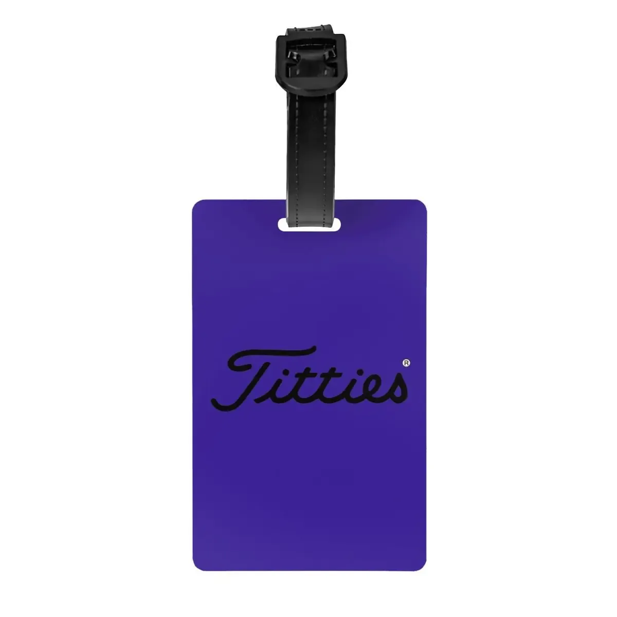 t-titties étiquettes de bagage motif balle de golf, accessoires de valise, porte-étiquette d'identification pour bagages de voyage, nom et adresse