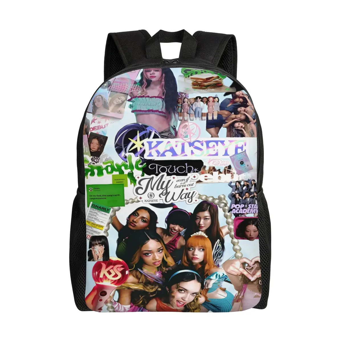 sac à dos katseye kpop pour hommes, femmes, adolescents, lycéens, sac à dos d'affaires, sacs en toile pour l'université, durables