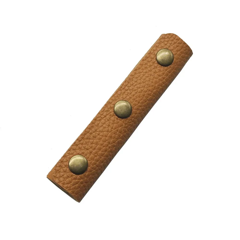 poignée de valise en cuir pu, couleur unie, enveloppe de poignée de sac à bagages souple, conception antichoc, rembourrage de sangle d'épaule