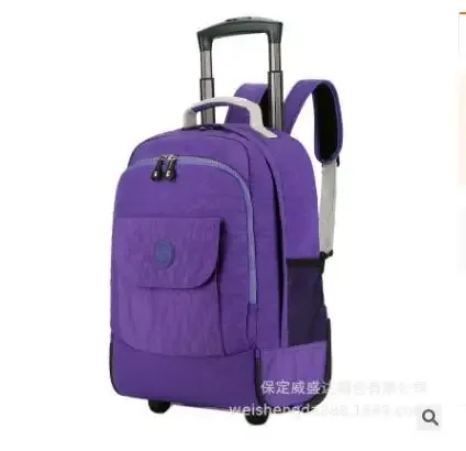 sacs à dos à roulettes pour ordinateur portable, sac à dos à roulettes de voyage étanche, grande capacité, sacs à roulettes pour hommes, bagages, sacs à main, 18 pouces