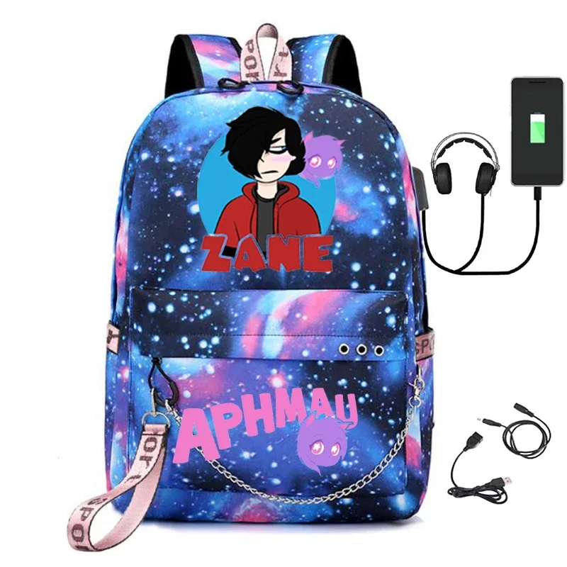 sac à dos usb en toile pour hommes, sac à bandoulière avec étui à crayons, pour garçons et filles