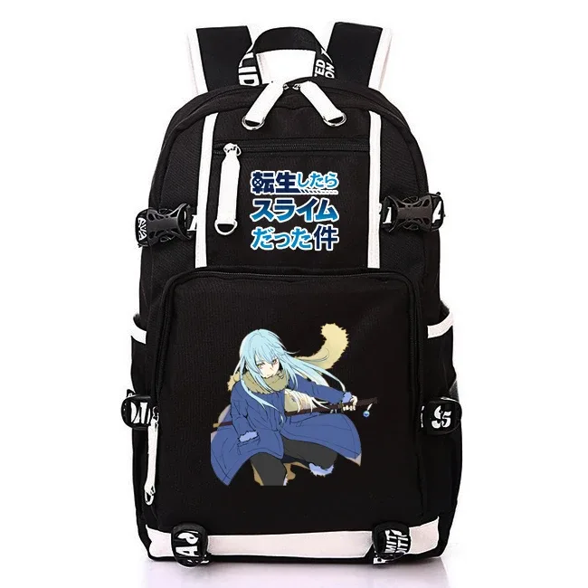 sac à dos d'école kawaii de l'anime that time i got reincarnated as a slime pour adolescentes et adolescents, sac à dos léger en oxford pour ordinateur portable