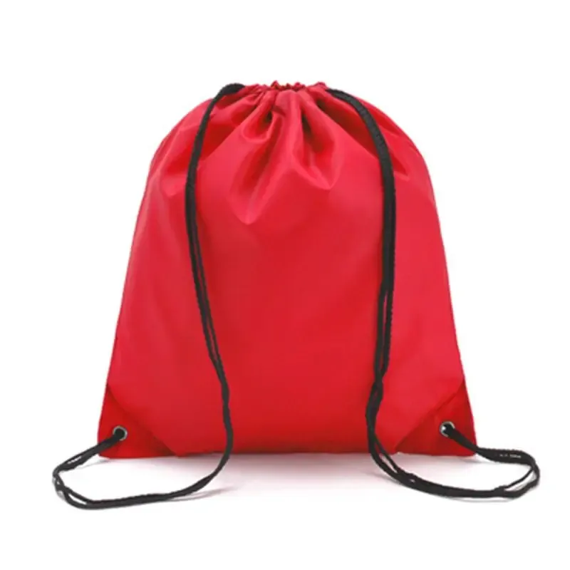 sac de sport oxford portable 210d, sacs à cordon en nylon, sac à dos d'équitation avec ceinture, sac à chaussures à cordon de serrage pour vêtements, vente en gros