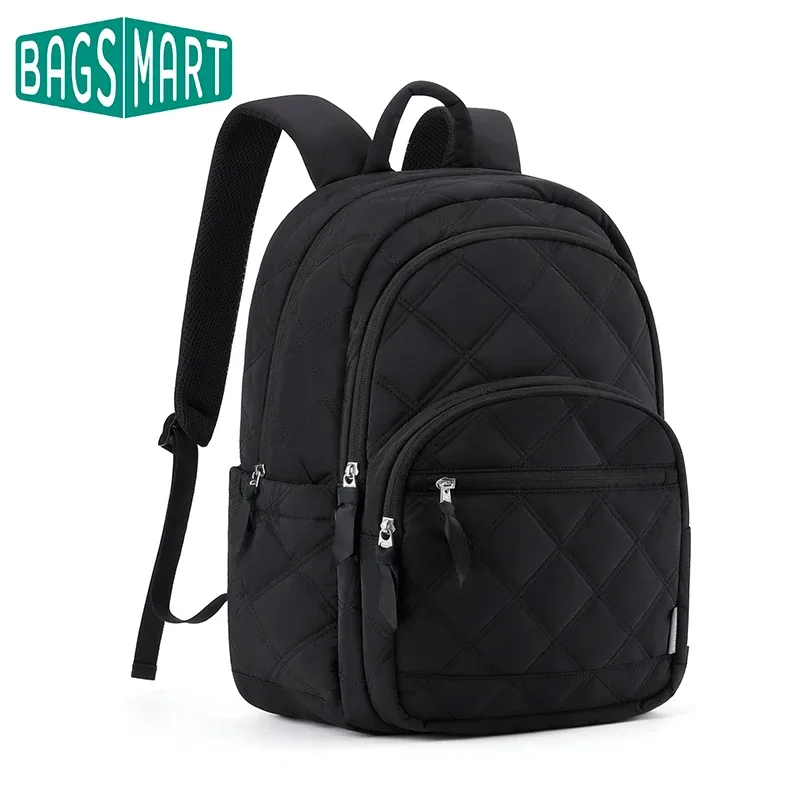 bagsmart 15.6 "sac pour ordinateur portable haute capacité à la mode collège sac à dos pour femmes mignon voyage livre sac point fille école sac à dos