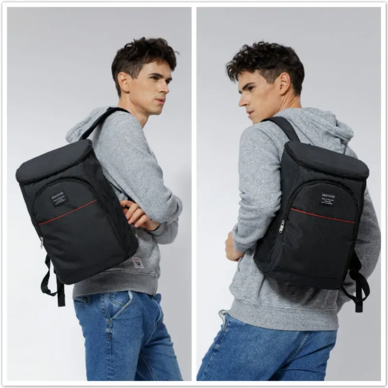 sac à dos isotherme épaissi étanche pour homme, sac isotherme pour pique-nique, bière, réfrigérateur, 20l