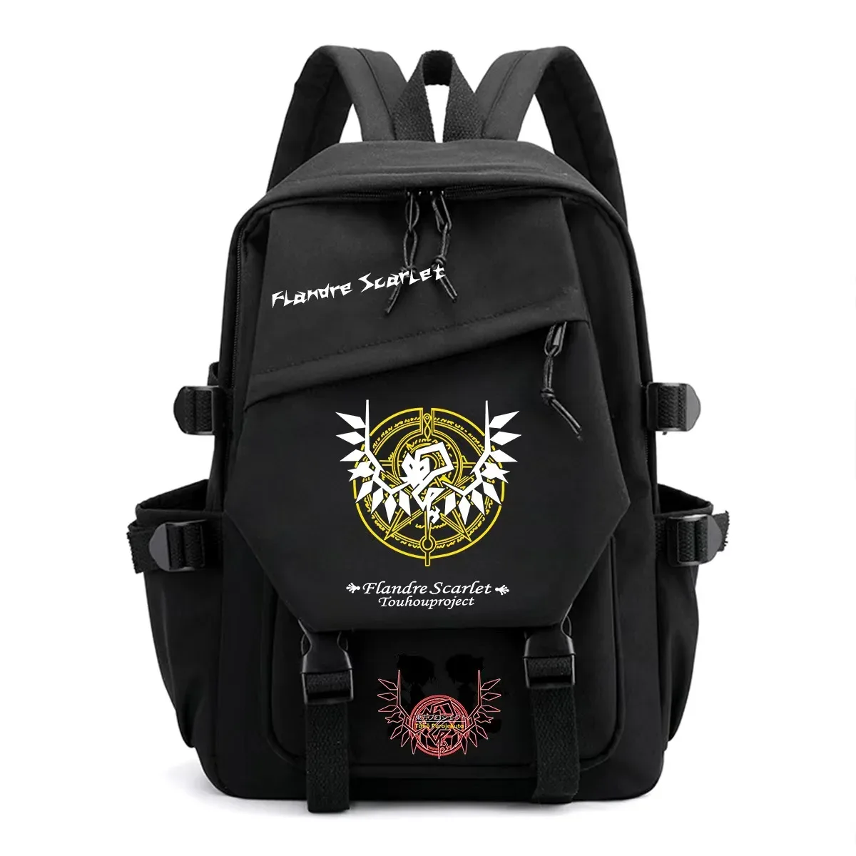 sac à dos touhou project sac à dos de voyage de grande capacité pour étudiants, imprimé dessin animé hakurei reimu kirisame marisa