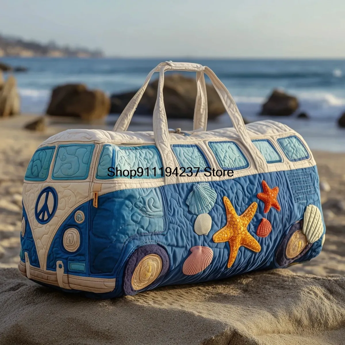 nouveau modèle de sac de voyage matelassé 3d hippie vibe