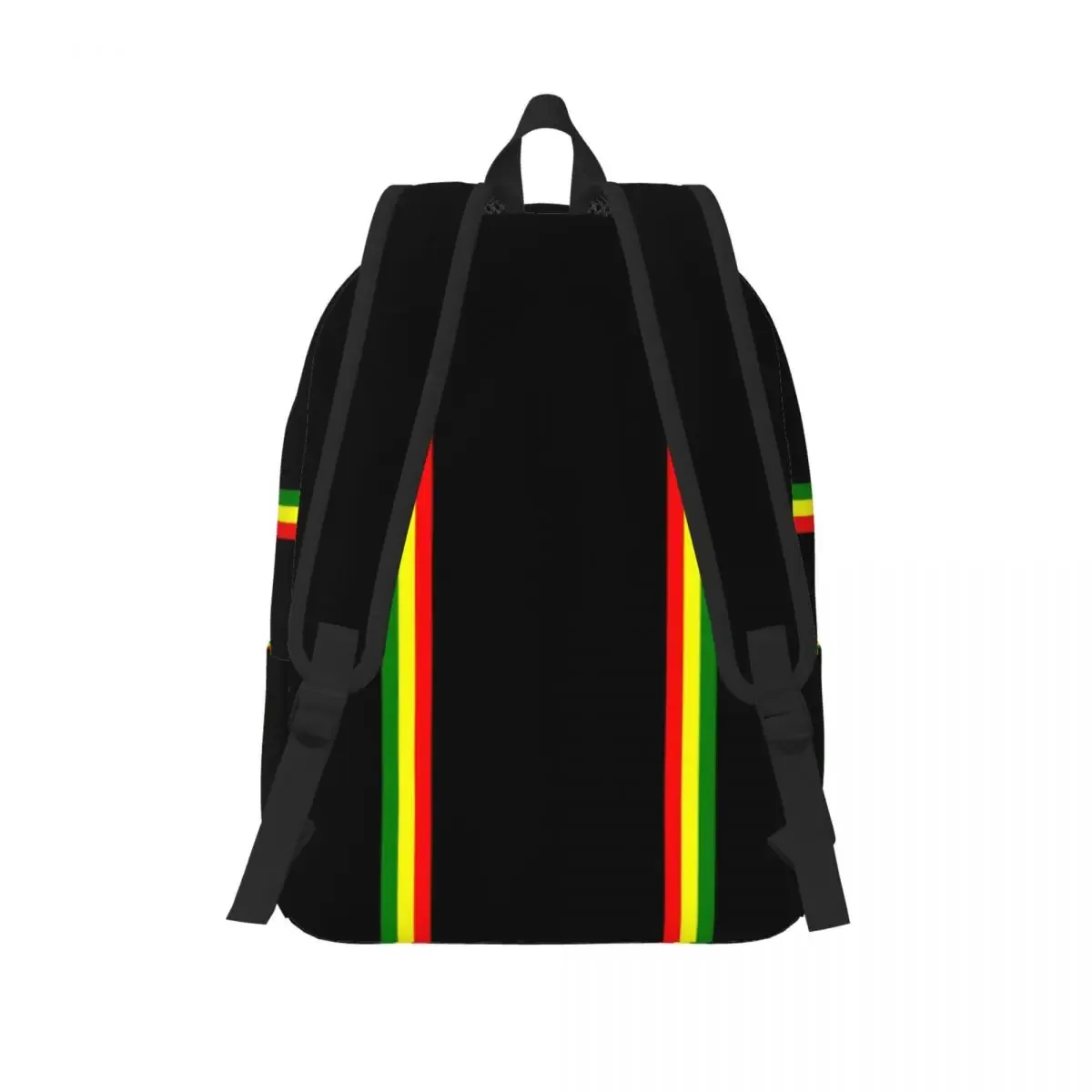 sac à dos rasta à rayures colorées pour hommes, femmes, étudiants, sac à dos professionnel, sac à bandoulière pour ordinateur portable avec poche, style reggae jamaïcain, fierté jamaïcaine