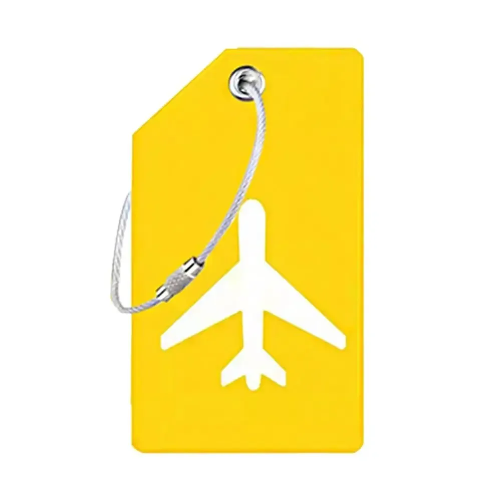 nouvelle étiquette de bagage en silicone souple, 6 couleurs, pour carte d'embarquement, étiquette nominative pour bagages, pour hommes