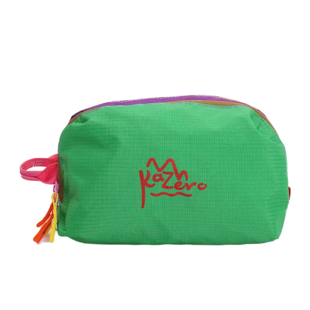 adorable trousse de maquillage multifonctionnelle dopamine, porte-monnaie, trousse de toilette en nylon à fermeture éclair, sac de voyage multi-poches imperméable
