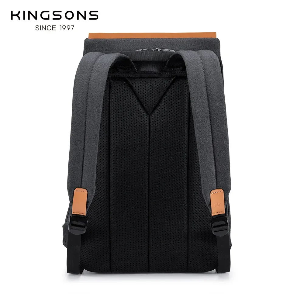 kingsons 15.6 ''nouveaux sacs à dos étanches usb charge sac d'école antivol hommes et femmes sac à dos pour ordinateur portable voyage mochila