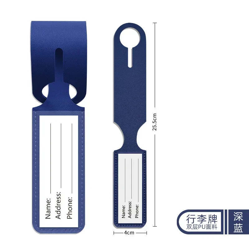 étiquette de nom de bagage intégrée, étiquette de bagage de voyage anti-perte, étiquettes de bagage de document solide, étiquette de valise, accessoires de voyage, mode