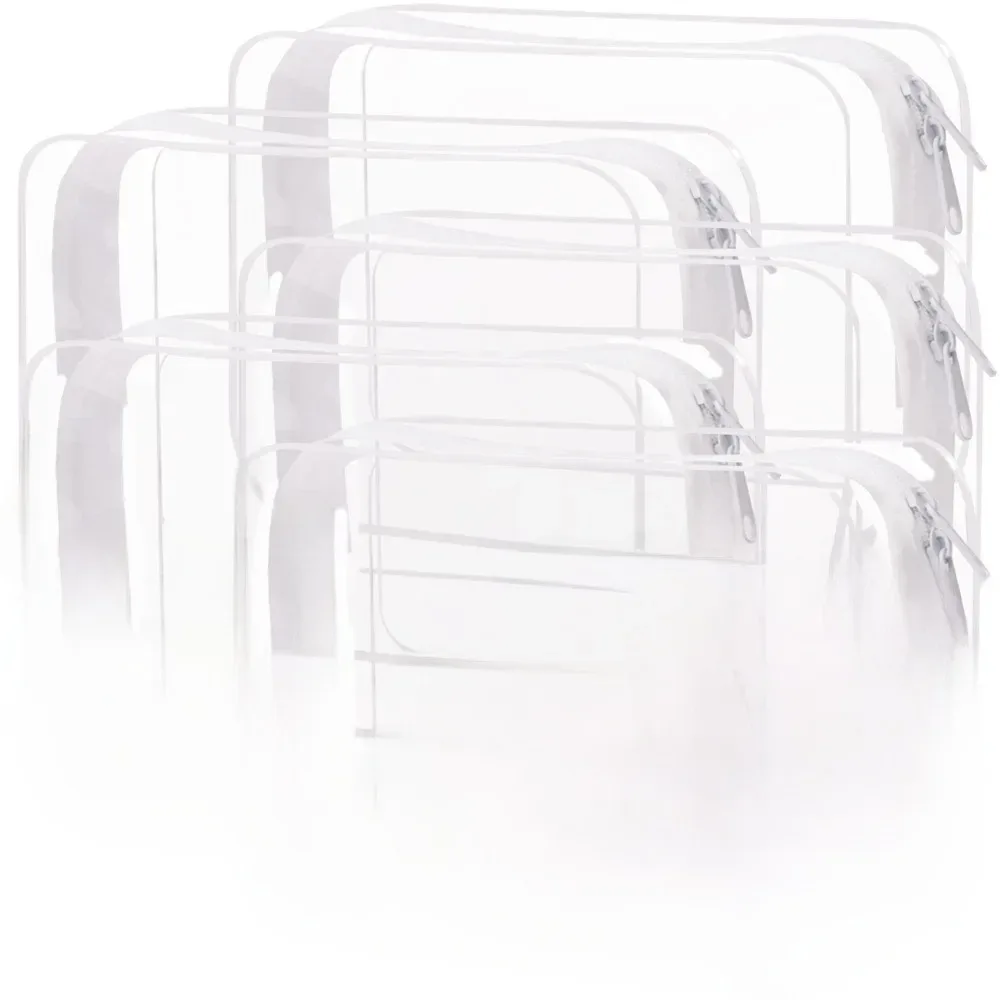 sac de maquillage transparent de grande capacité, portable, imperméable en pvc, sac de rangement pour articles de toilette de voyage, sac doux inodore pour un transport facile