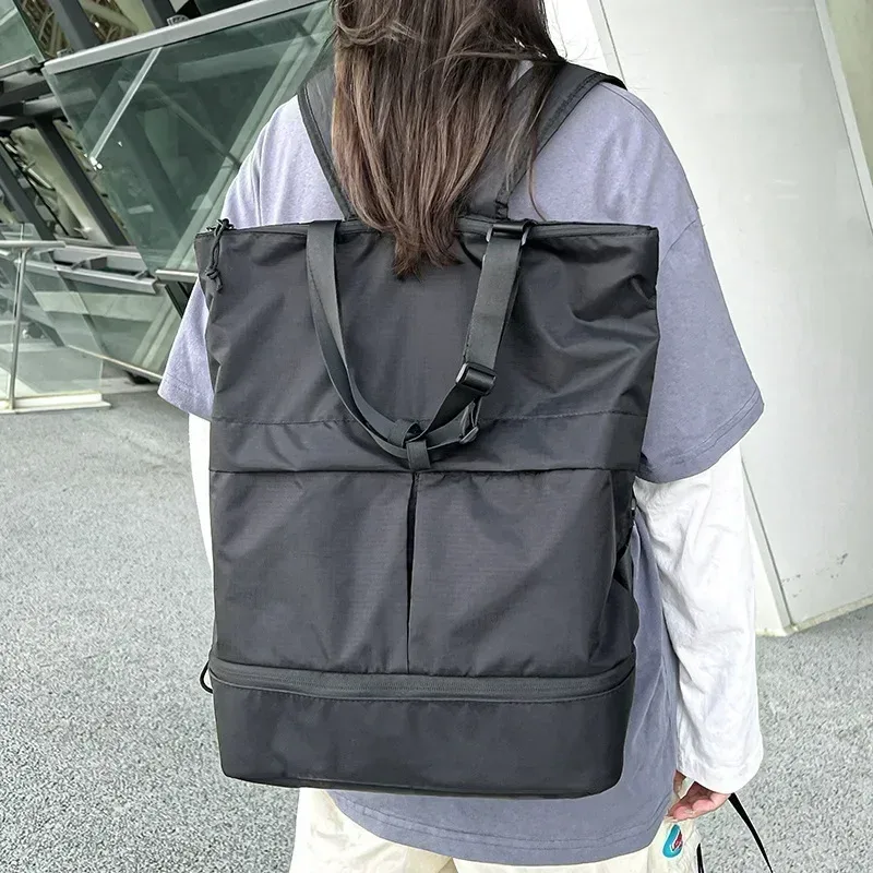 femmes et hommes sac à dos grande capacité unisexe sacs à dos en nylon sac de sport étanche tendance sacs d'école portable loisirs voyage sac à main