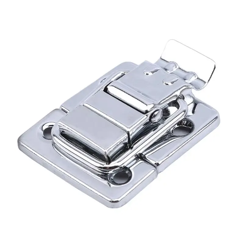 lot de 4/10 attaches à bascule en acier inoxydable chromé pour coffre, boîte, valise, boîte à outils, accessoire de remplacement