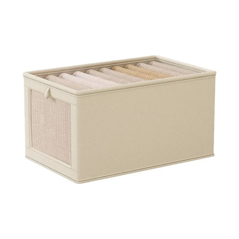 boîte de rangement pliable pour vêtements avec couvercle, anti-poussière, organisateur de chemises et de sous-vêtements, style moderne et simple, pour la maison, bac de rangement pour armoire