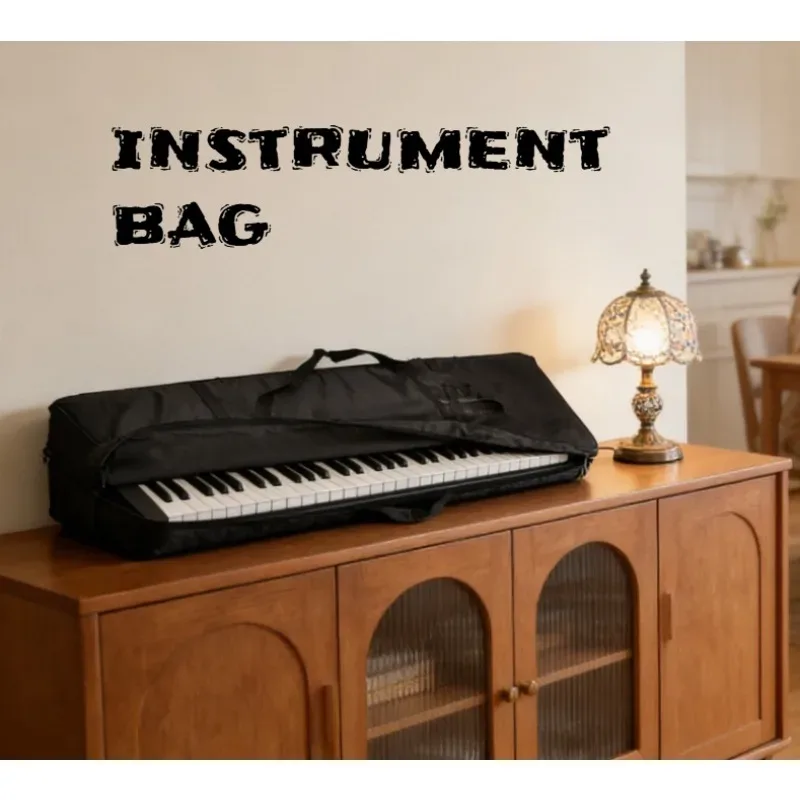 Sac pour orgue électronique en tissu Oxford imperméable, sac pour piano électrique 54/61 touches, sac de rangement de grande capacité pour camping en plein air