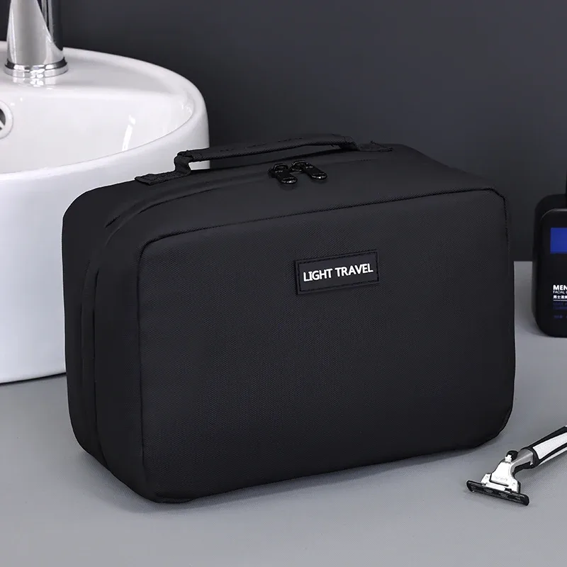 trousse de toilette suspendue de grande capacité, étanche, portable, nécessaire de voyage, trousse à cosmétiques pour hommes et femmes, pochette de lavage de beauté
