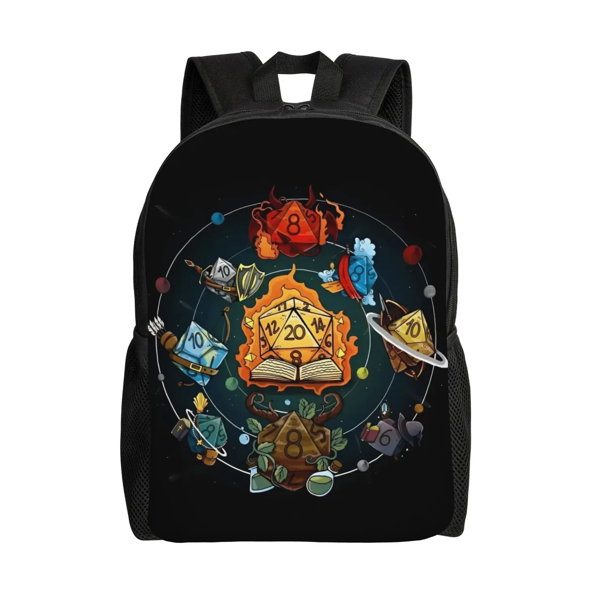 sac à dos dungeon dragon dnd pour hommes et femmes, sac à dos cool pour étudiants et professionnels, sac à bandoulière pour ordinateur portable, cadeau