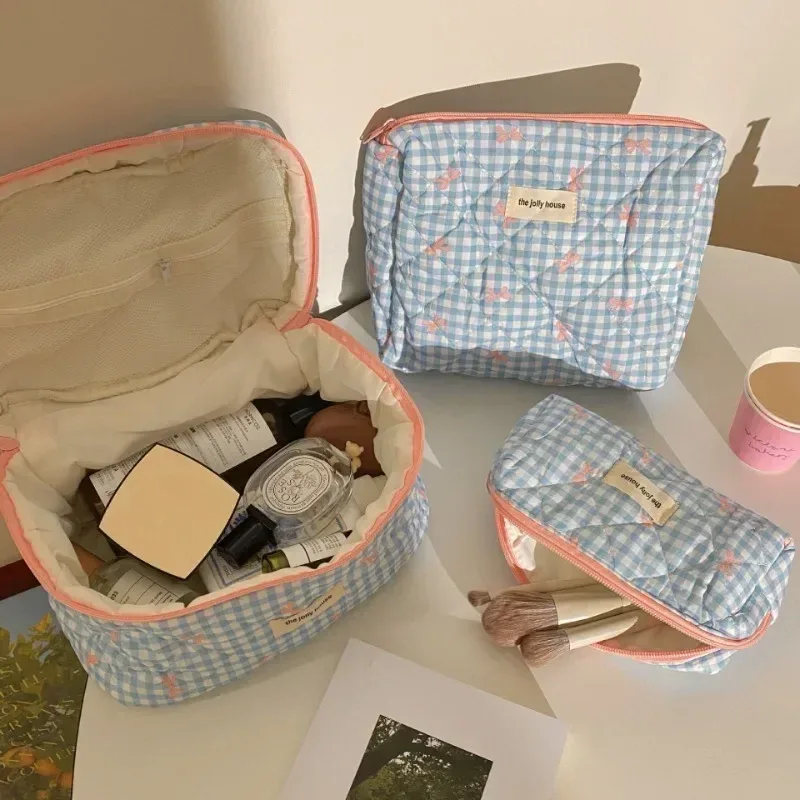 trousse de maquillage pour femmes, 1 pièce, grande capacité, organisateur de cosmétiques de voyage, pochette de toilette, sac de rangement étanche pour salle de bain pour filles
