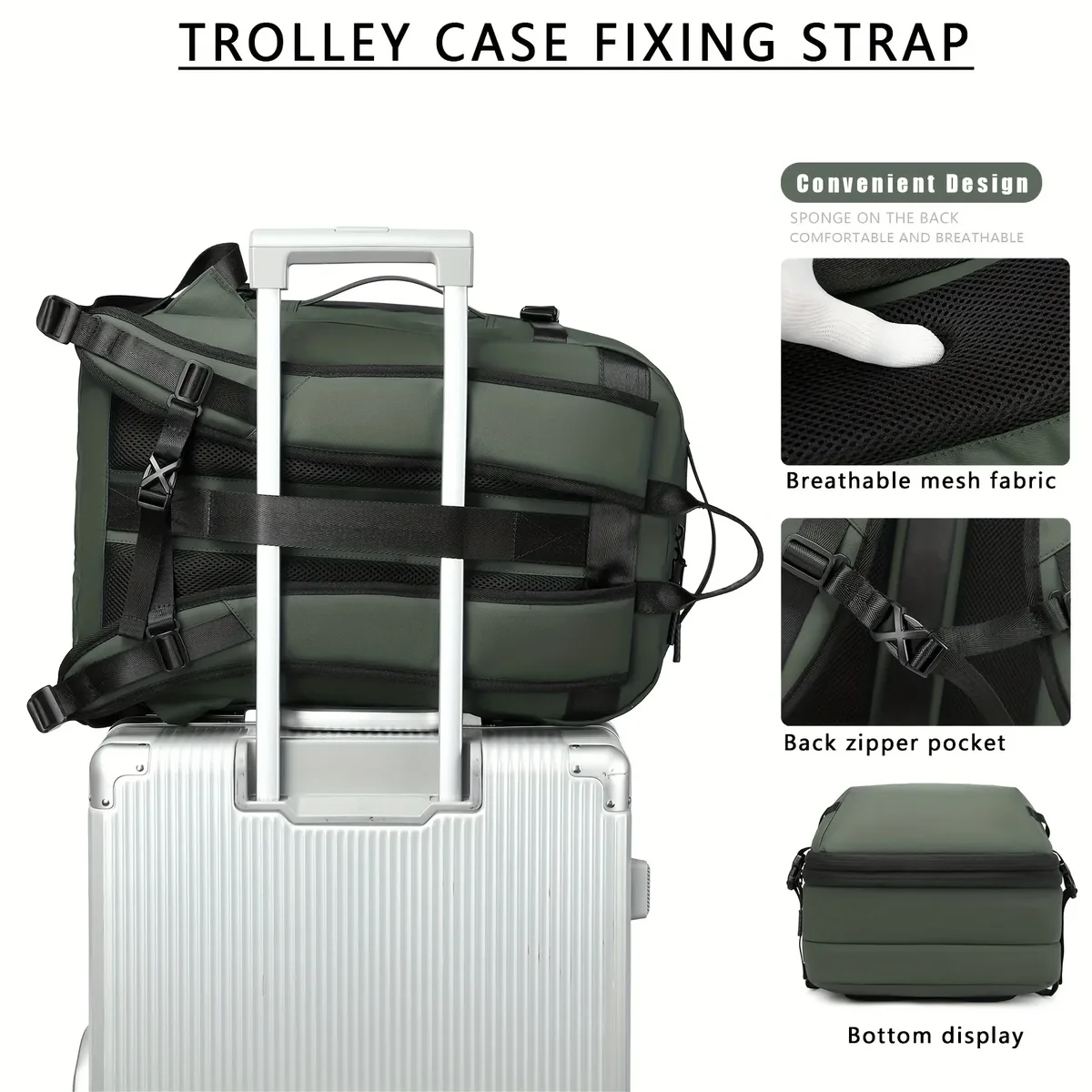 nouveau sac à dos de compression sous vide grande capacité, sac à dos de voyage, sac à dos imperméable pour ordinateur