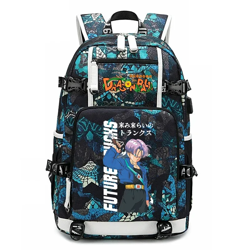 sac à dos pour étudiants avec imprimé dragon ball z, grande capacité, sac à dos décontracté pour enfants, adolescents, garçons et filles, pour l'école et les voyages