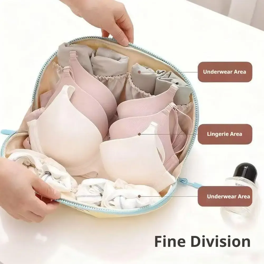 sac de rangement 3-en-1 pour sous-vêtements de voyage, étanche, organisateur de chaussettes et culottes, cube de rangement portable, pochette de bagage, trousse de toilette et cosmétiques
