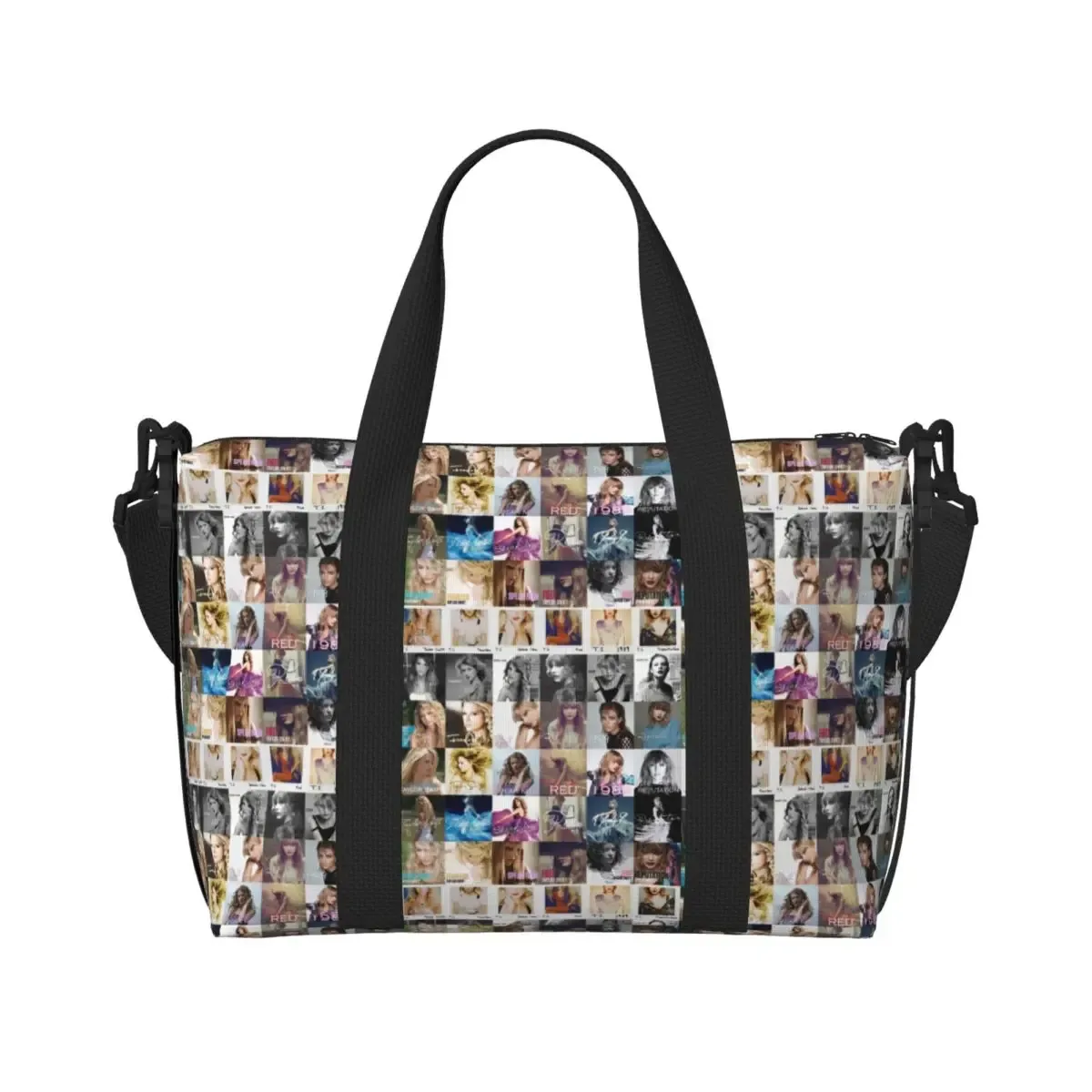 sac fourre-tout personnalisé eras tour pour femme, chanteur pop américain de taylor's swift, grande capacité, plage, salle de sport, sacs de voyage, 1989