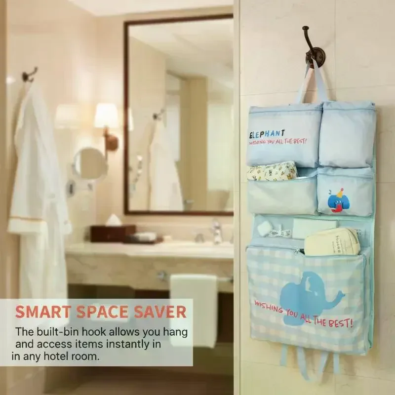 sac de rangement de voyage suspendu, étanche, pliable, gain de place pour bagages et placards