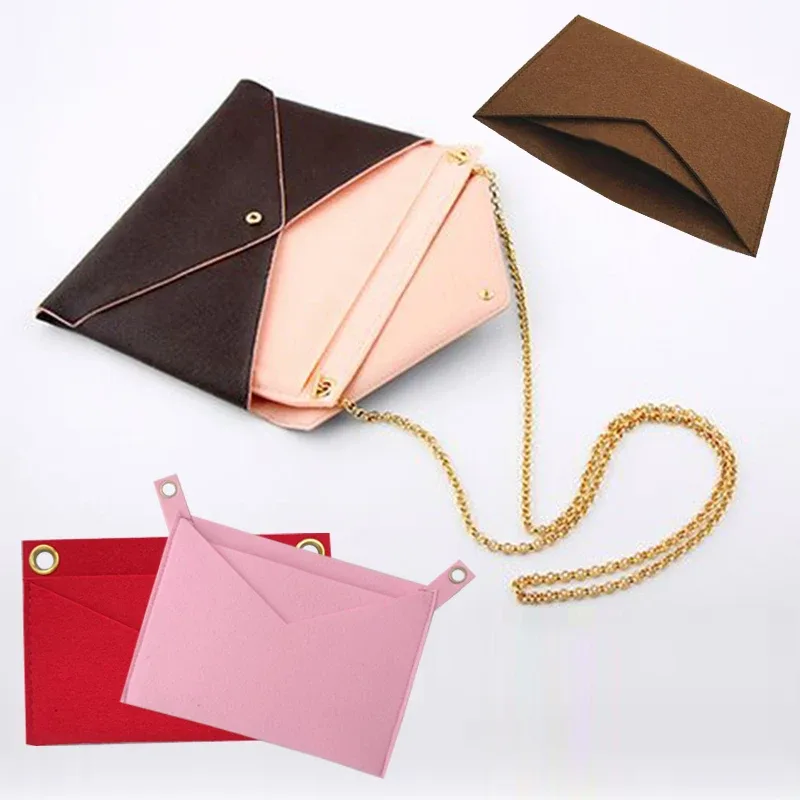 pour sac organisateur d'insertion de luxe avec chaîne sac à bandoulière sac à main design sac cosmétique intérieur portefeuille ceinture d'épaule et doublure