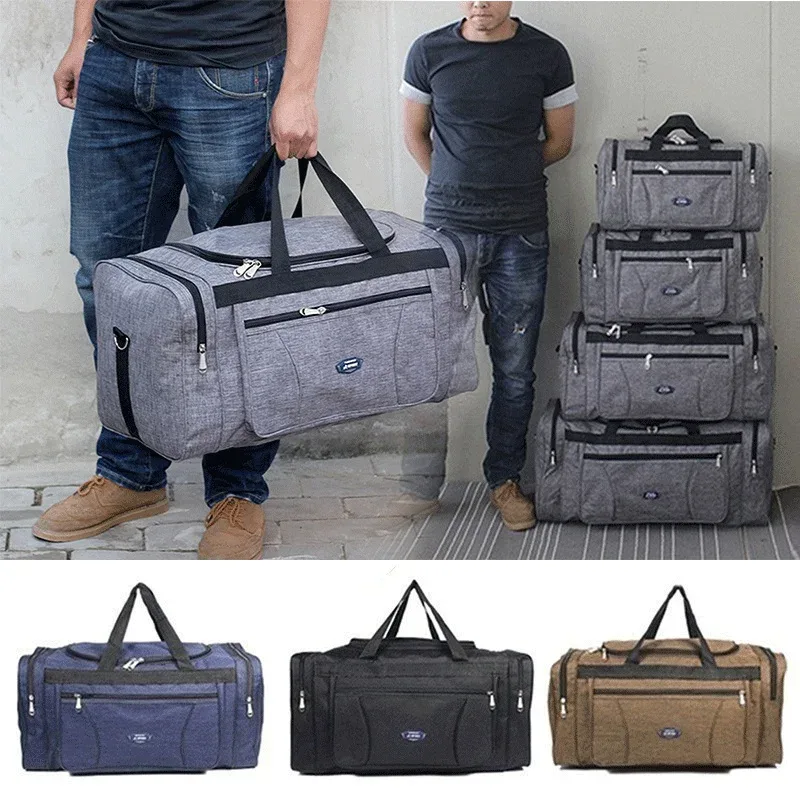oxford – sacs de voyage imperméables pour hommes, bagages à main, grand sac de voyage d'affaires de grande capacité, sac de voyage pour week-end