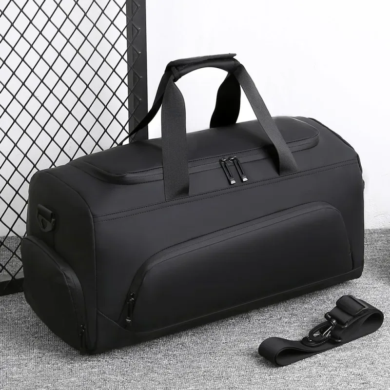 Sac de sport, sac à main de grande capacité, sac polochon de voyage portable, multi-compartiments avec rangement de chaussures, parfait pour les vacances, la salle de sport