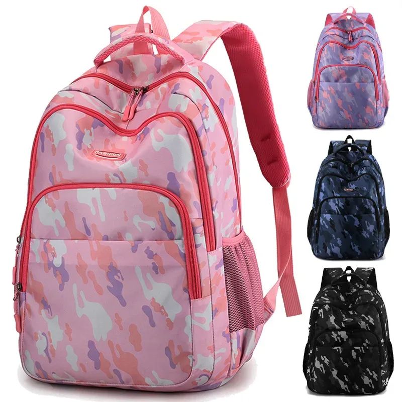 Sac à dos d'école primaire pour garçons et filles, sac à dos à la mode, sacs à Double épaule de voyage pour collège, en vente 2026