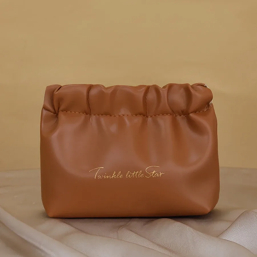 grande trousse de maquillage portable pour les voyages d'affaires, en pu imperméable, sac de rangement et de toilette portable