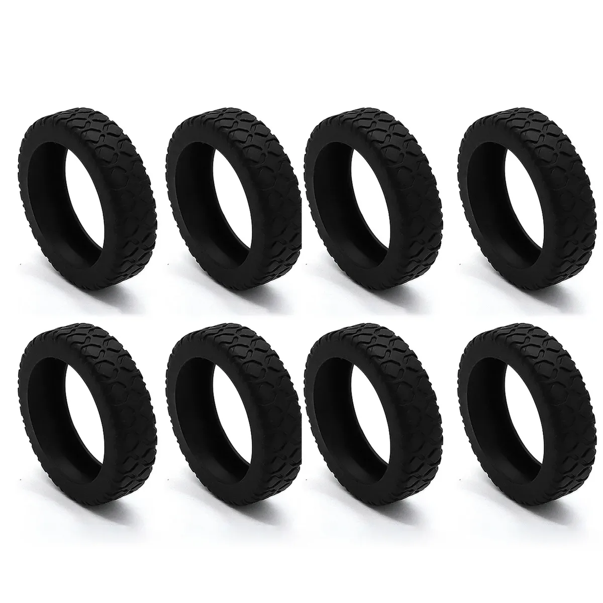 8 pièces/ensemble de protections en silicone pour roulettes de bagages, anti-bruit, résistantes à l'usure, pour valises à roulettes, protection épaissie pour le voyage
