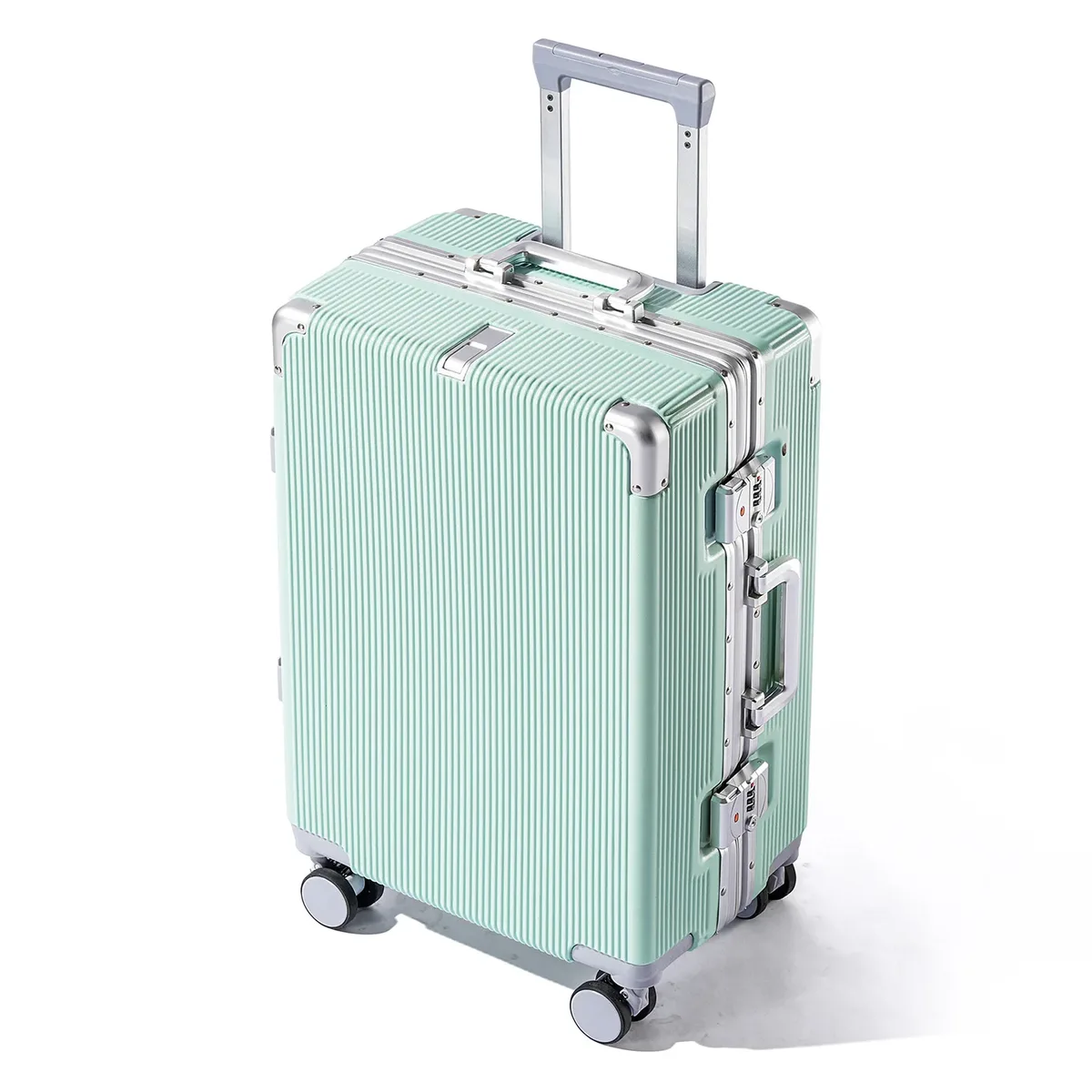 valise de voyage multifonctionnelle 16 "/20"/22 "/24"/26 "/28", bagages roulants à la mode, cadre en aluminium, boîtier de chariot avec roues d'embarquement