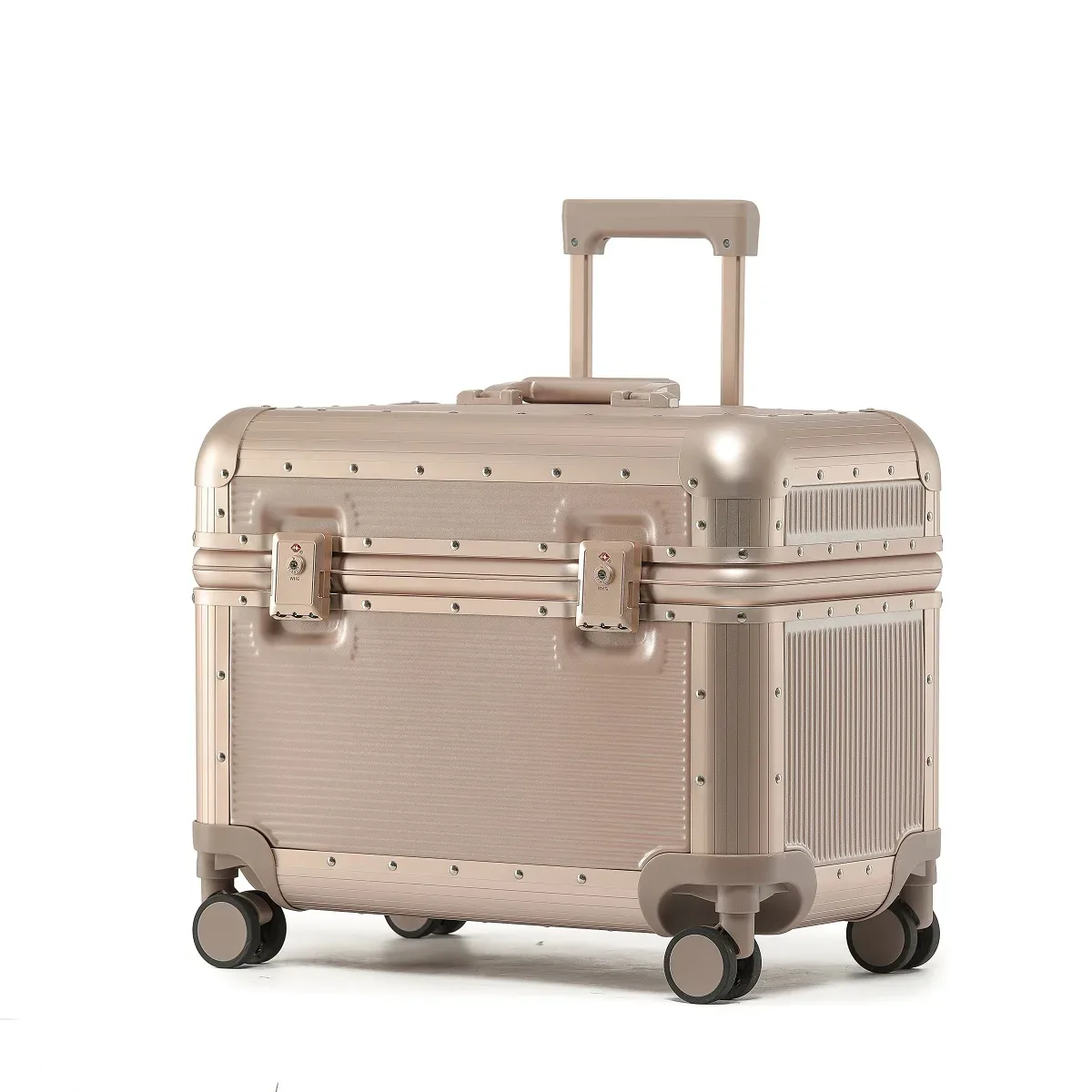 valise à roulettes bunnyfly 20 pouces avec cadre en aluminium, poignée rigide, serrure tsa, petite valise cabine pour appareil photo et photographie