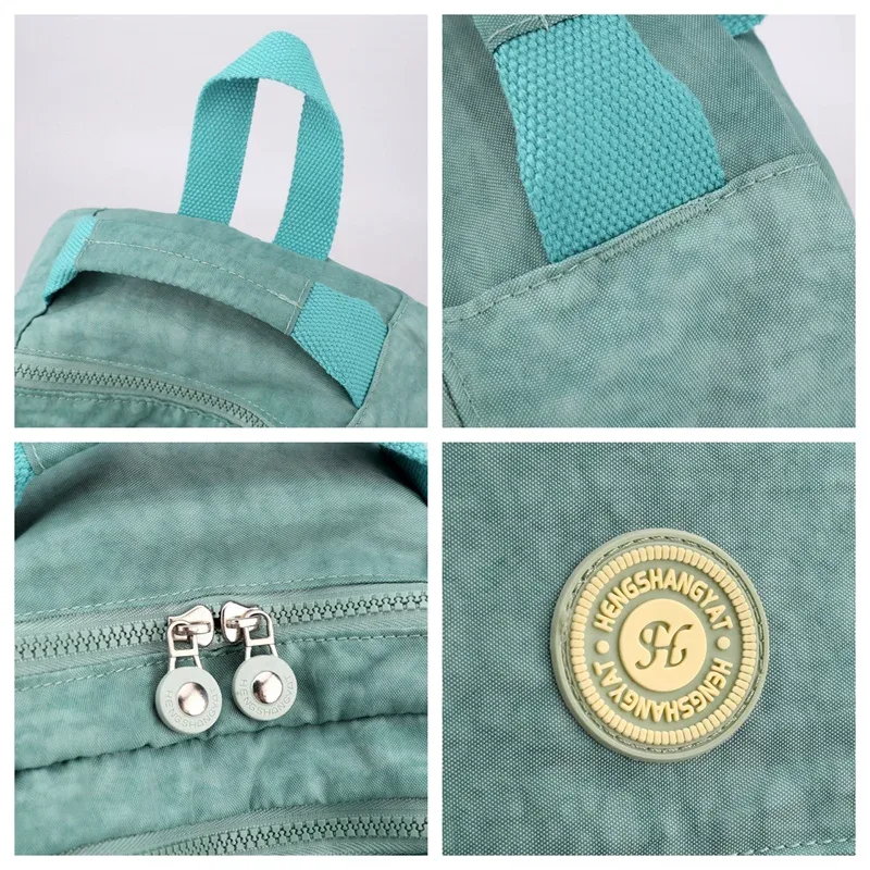 sacs à dos étanches en nylon pour femmes, sacs à dos de grande capacité pour femmes, sacs à dos de loisirs et de voyage pour femmes, haute qualité