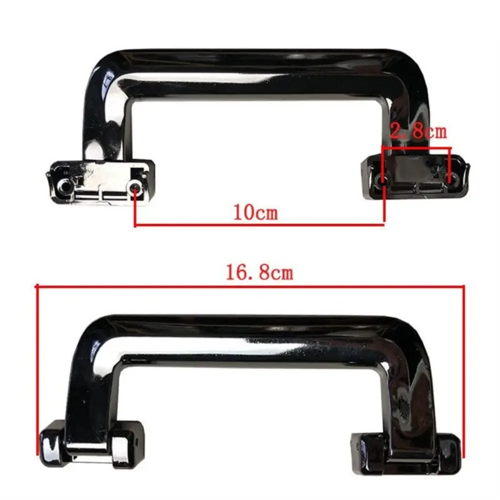 poignée de boîte à bagages en plastique noir et argent, durable, remplacement de valise, poignée de réparation, fournitures de voyage, poignée de transport de bagages