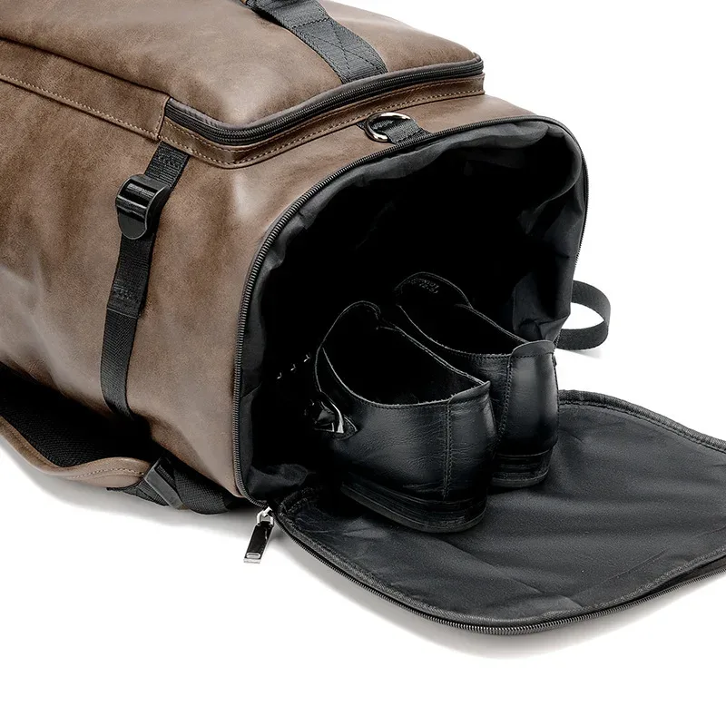 sac à dos de voyage rétro pour hommes, antivol, verrouillage par mot de passe, grande capacité, sac à dos pour ordinateur portable, sacs à bandoulière multifonctions
