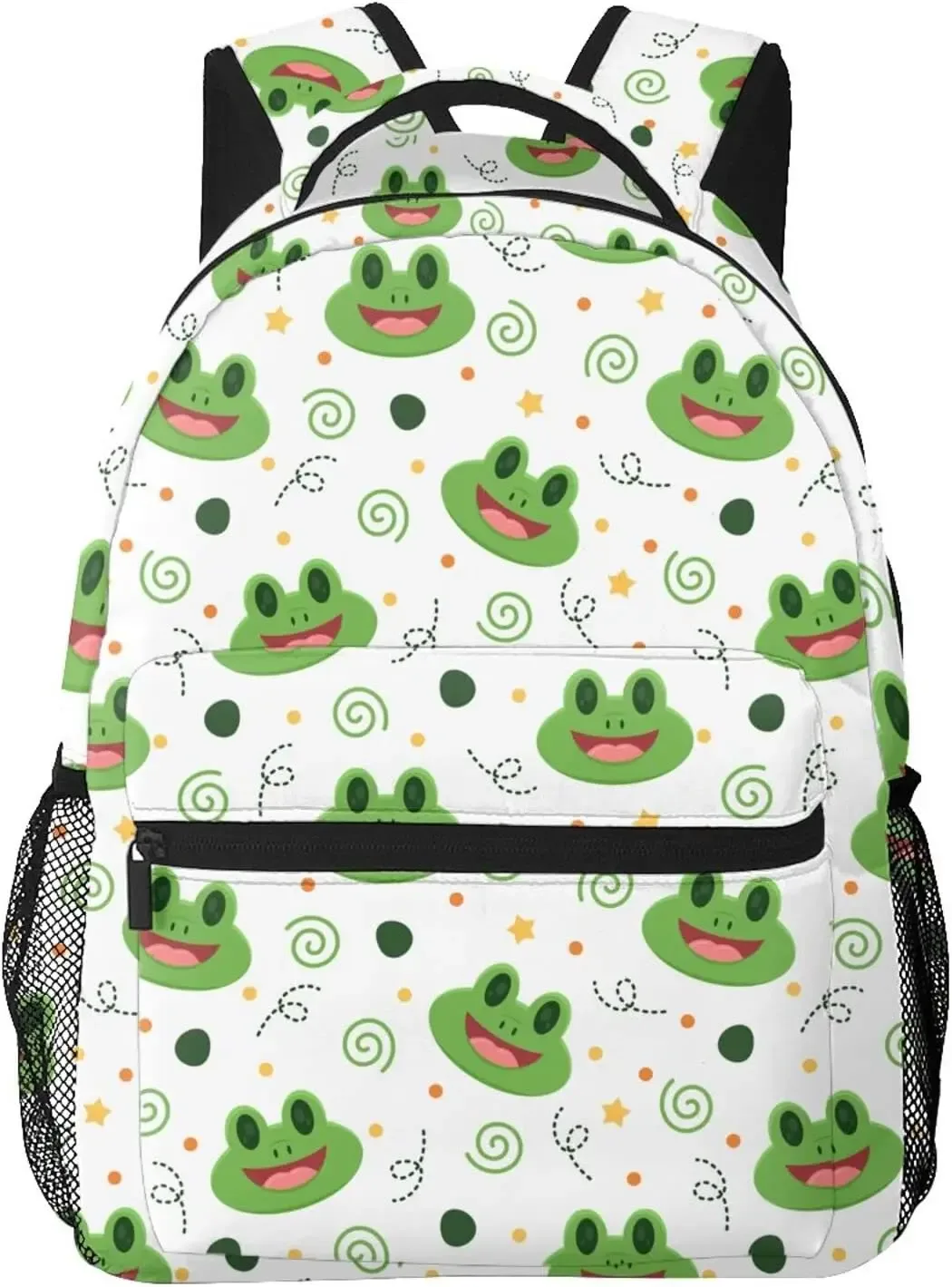 sac à dos imprimé grenouille mignon, grande capacité, sacs pour ordinateur portable, imperméable, léger, accessoires pour le travail, sac de voyage, trucs