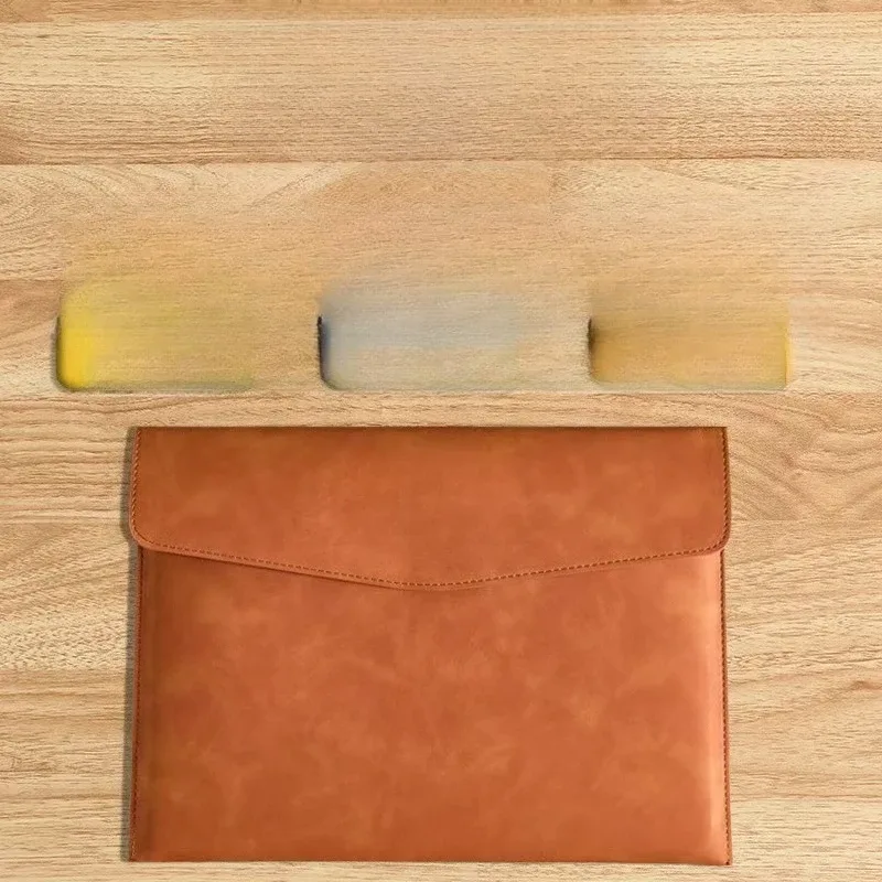 sac de rangement en cuir a4, mallette simple rétro, monocouche, épaissi, imperméable, grande capacité, sac de réunion d'affaires