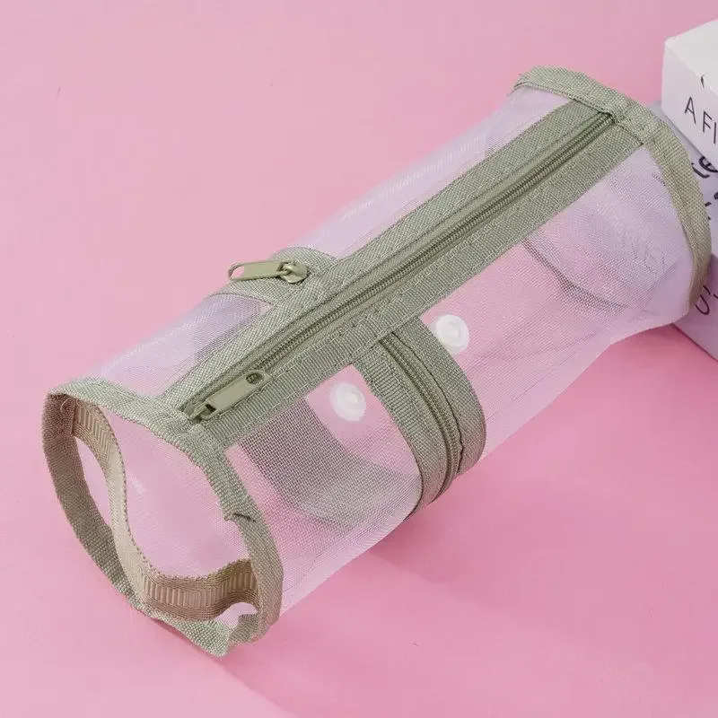 trousse de toilette de voyage en maille respirante avec poches de rangement verticales pour les vacances et les voyages d'affaires