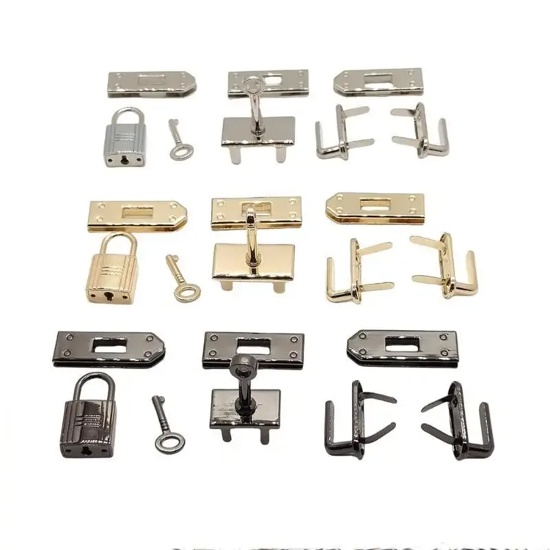 7 pièces de boutons de fermeture en métal de haute qualité pour la fabrication sur mesure de sacs à main, sacs à bandoulière et pochettes diy.