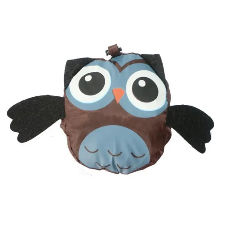 sac de courses pliable en forme de hibou, fourre-tout réutilisable, sac à bandoulière de voyage portable, sacs de rangement pliants, organisateur de maison
